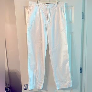 J CREW white pants 100% cotton 34x32